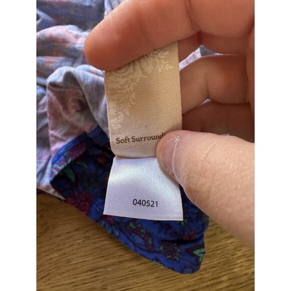 Soft Surroundings Woman Size XL Tunic Top Beaded Embroidered Colorful Bohemian - Picture 11 of 12